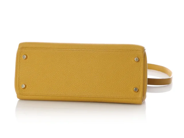 Hermès Jaune Ambre Togo Kelly 28 in Yellow Togo leather from Ann's Fabulous Finds, photo 6 of 11