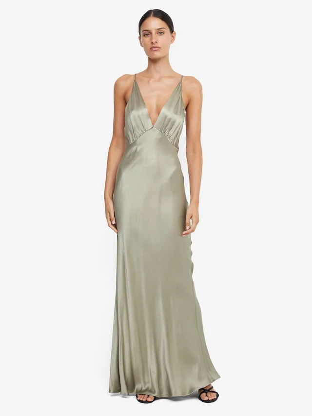 Bec&Bridge MOON DANCE V MAXI DRESS - SAGE in Green from BEC + BRIDGE, photo 1 of 1
