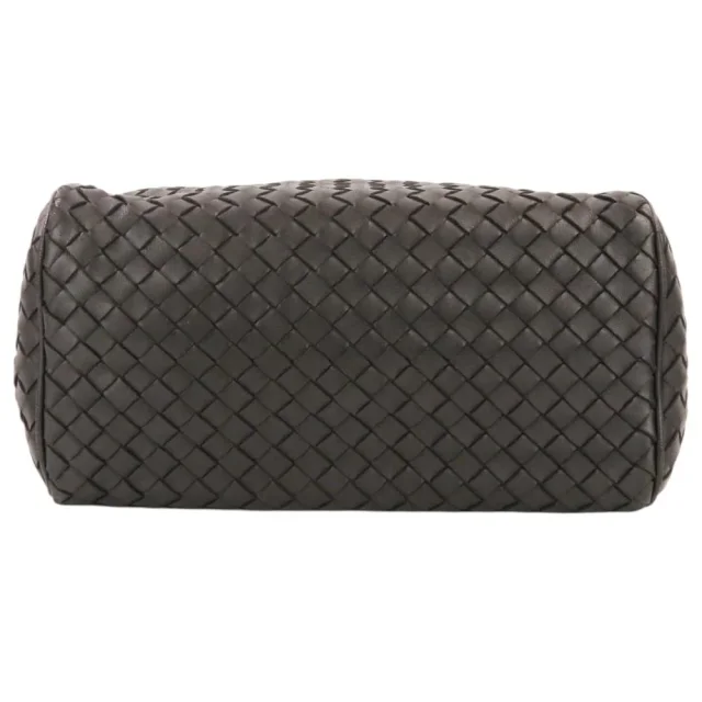 Bottega Veneta Intrecciato Leather Mini Boston Bag in Black Woven leather from LuxUness, photo 5 of 14