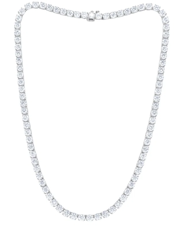 Diana M Lab Grown Diamonds Diana M. 14K 25.60 ct. tw. Lab-Grown Diamond Tennis Necklace, image 1 of 1 from Gilt