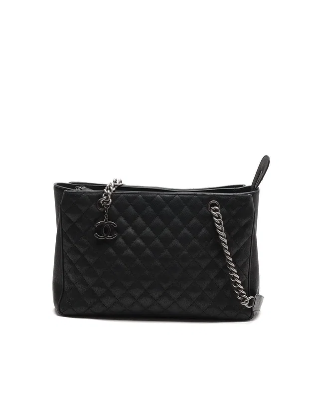 Chanel Rock In Rome Tote Bag in Caviar leather from A Retro Tale