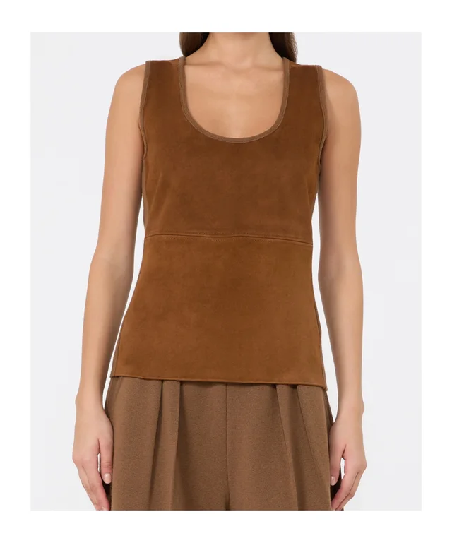 Max Mara Wool and cashmere top - Camel, photo 2 of 5 from SENSER