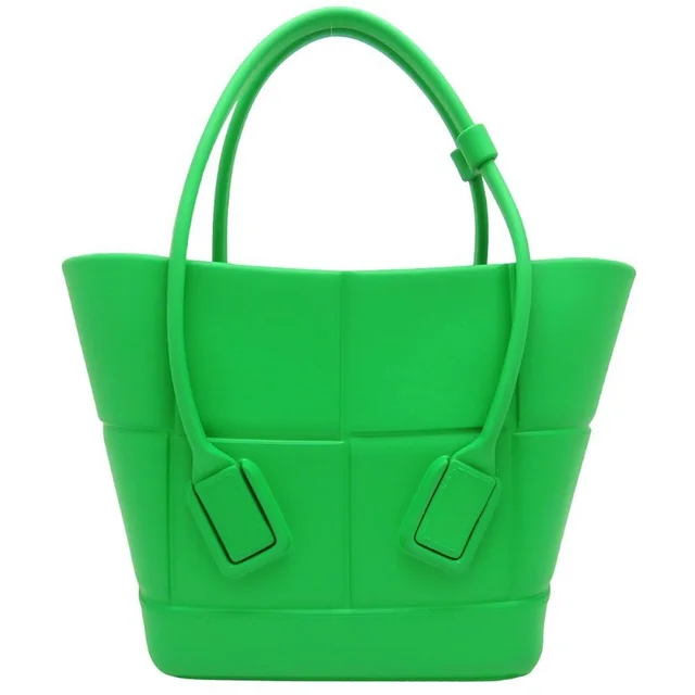 Bottega Veneta Arco Handbag, Rubber, Green, Women's, 353327 in green from Poshmark