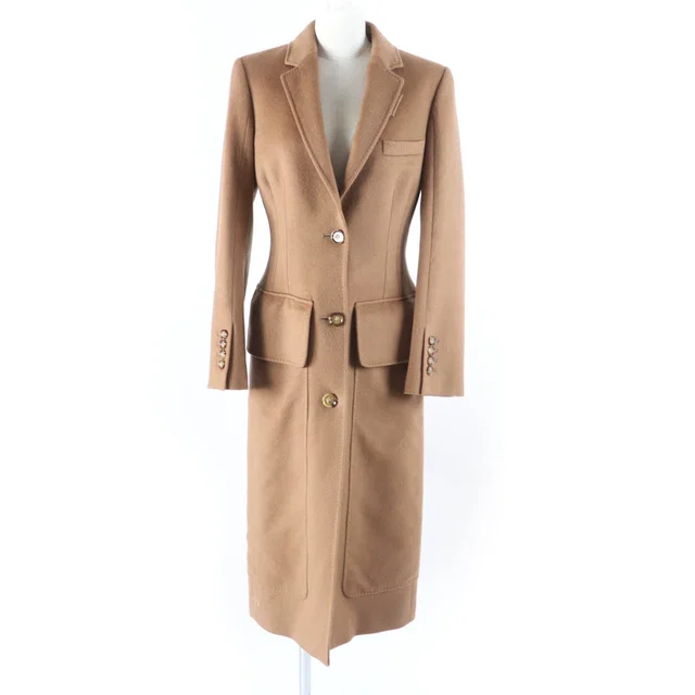 Burberry Cashmere Wool Chester Coat Camel in Brown Wool from LuxUness