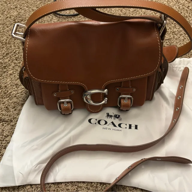 Coach Western Tabby in silver|gray|brown|red Leather from Poshmark, photo 1 of 1
