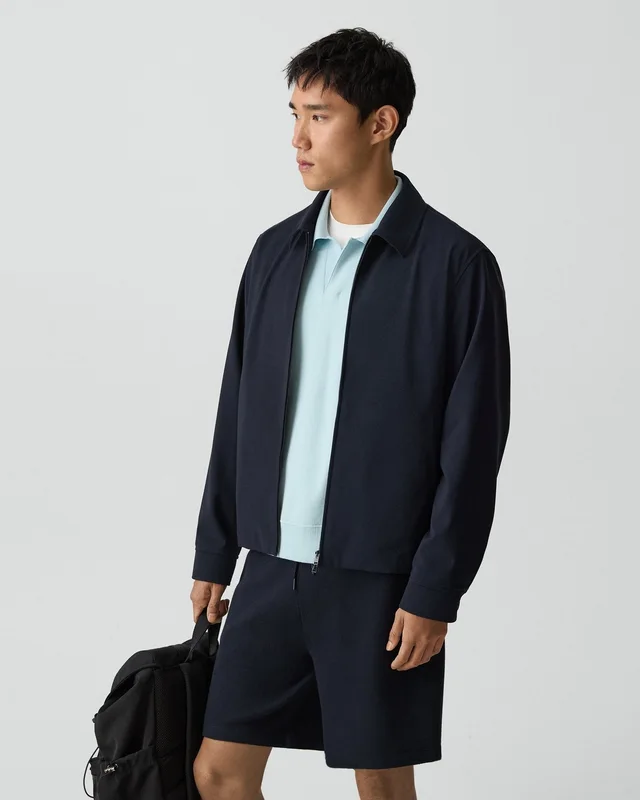 Theory Blouson Jacket in Precision Ponte, photo 3 of 6 from Theory