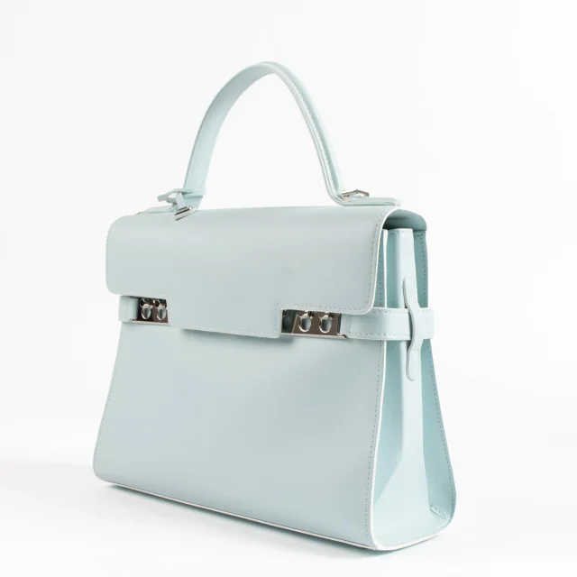 Delvaux Celadon Calf Souple Tempête MM Bag in Leather from Labellov, photo 3 of 9