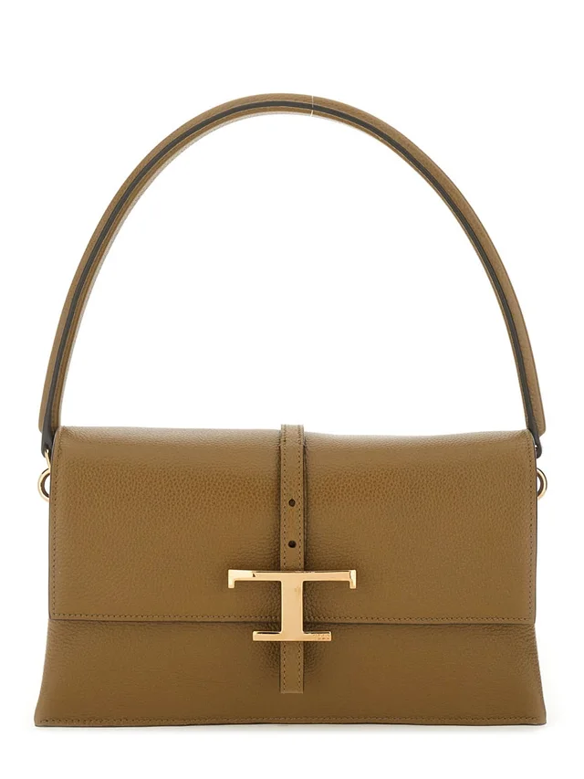 Tod's T Timeless Shoulder Bag — Brown Calfskin in Brown Calfskin from HEWI, photo 2 of 2
