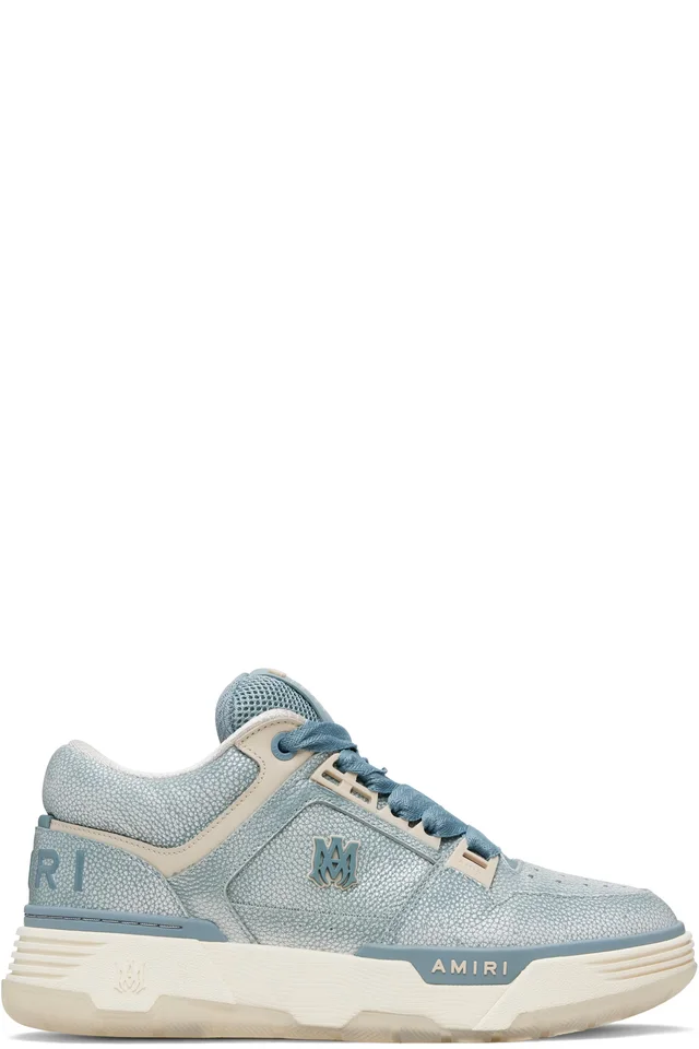 AMIRI Blue Pebbled MA-1 Sneakers, image 1 of 1 from SSENSE