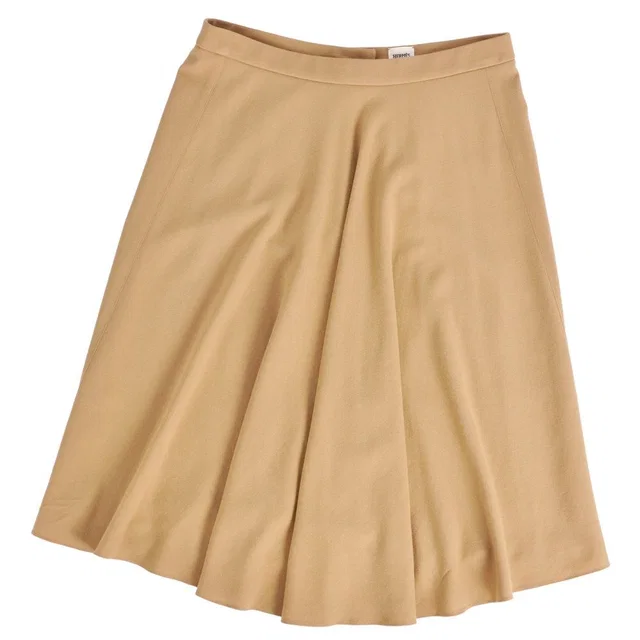 Hermès Skirt Run Brown in Brown Silk from The Reluxe
