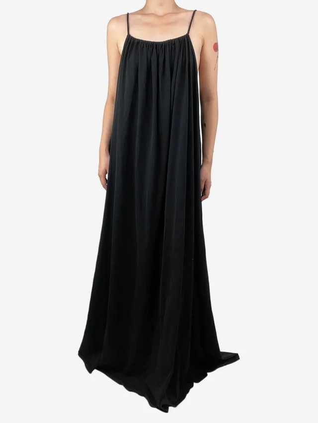 The Row Black cotton maxi dress - size L in Black from Sign of the Times, photo 2 of 2