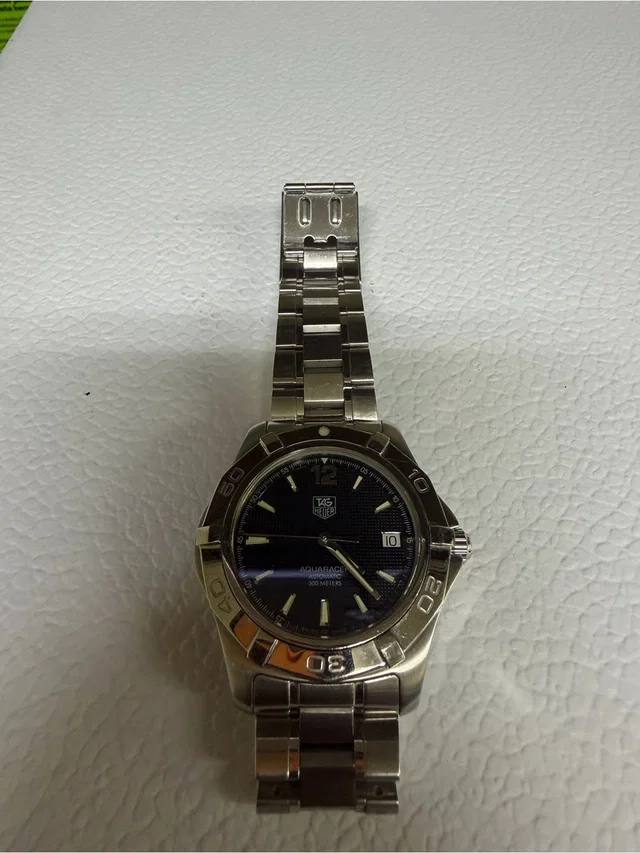 TAG Heuer Stainless Steel Men's Watch With Black Dial 39mm in silver|black|gray from Poshmark
