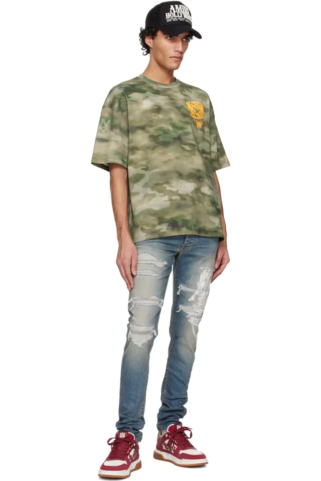 Green AMIRI Eagle Oversized T-shirt, photo 4 of 4 from SSENSE