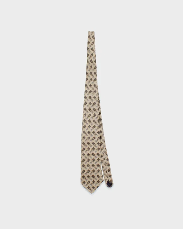Vintage 1990s Christian Dior Pattern Silk Tie in Silk from Rokit Vintage