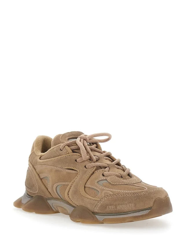 AXEL ARIGATO Brown Sneaker 'Eris' Low Top with Logo Patch on the Tongue in Leather and Fabric Woman in Brown 86% Leather 14% Textile, photo 4 of 8 from Gaudenzi Boutique