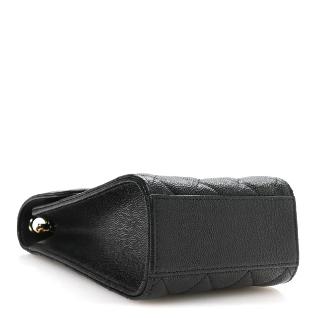 Chanel Caviar Quilted Golden Class Phone Holder Black in Black Caviar leather from FASHIONPHILE, photo 4 of 12