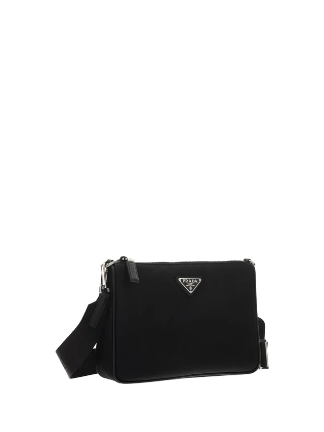 Prada Recycled Nylon Shoulder Bag — Black Polyamide in Black Nylon from HEWI, photo 2 of 2