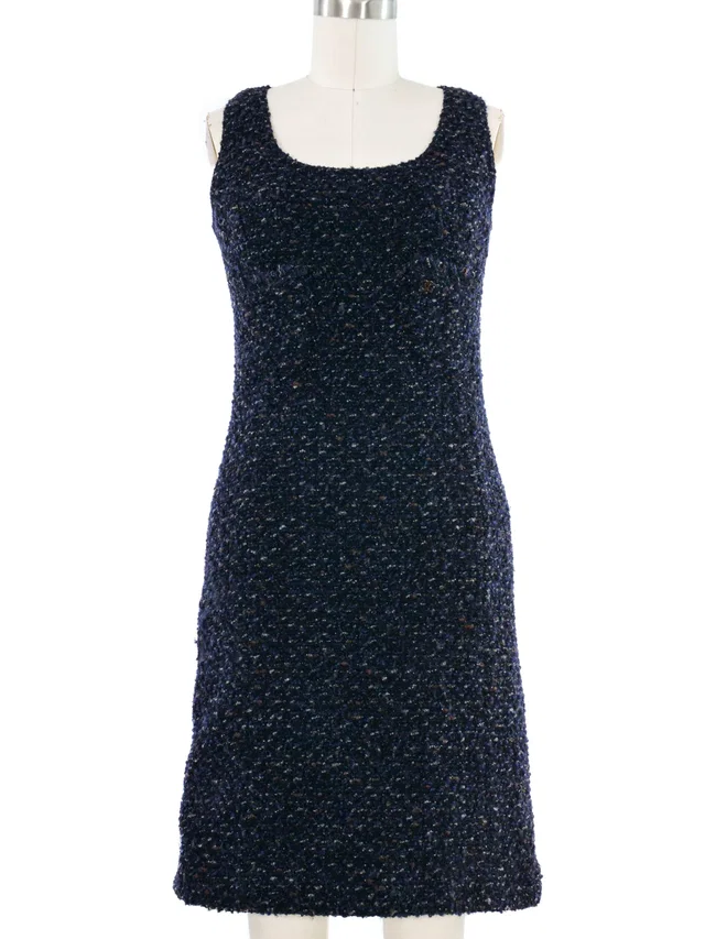 1994 Chanel Tweed Mini Dress in Tweed from Arcade Vintage