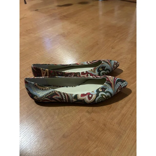 Franck Muller Women's Ballet shoes - Red/Blue - US 9 from Depop