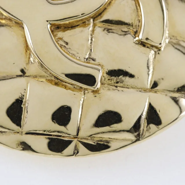 Chanel Coco Mark Gold Plated Earrings in Gold Gold-plated metal from LuxUness, photo 6 of 9