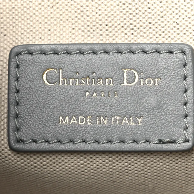 Dior Oblique Chambray Calfskin Medium Book Tote in Grey Calfskin from FASHIONPHILE, photo 6 of 12