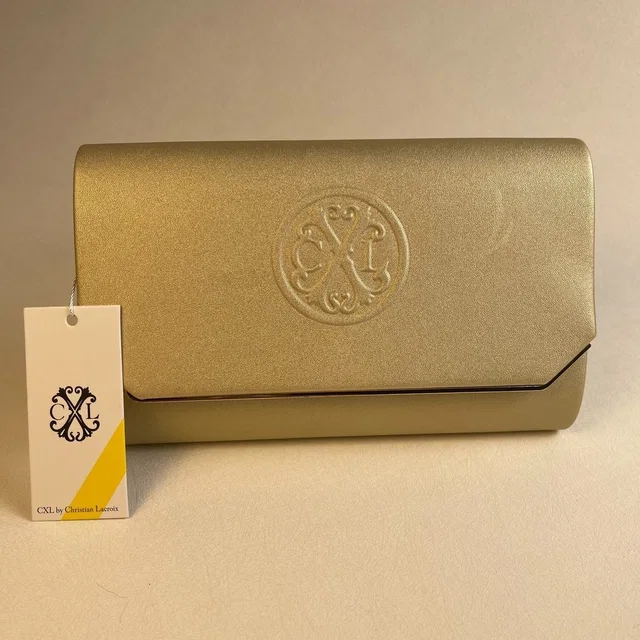 Cxl Christian Lacroix Madison Smooth Clutch Gold Detachable Chain in gold from Poshmark