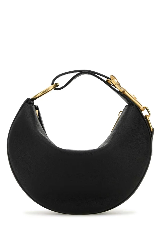 Burberry Crescent Leather Shoulder Bag — Black in Black Leather from HEWI, photo 2 of 2