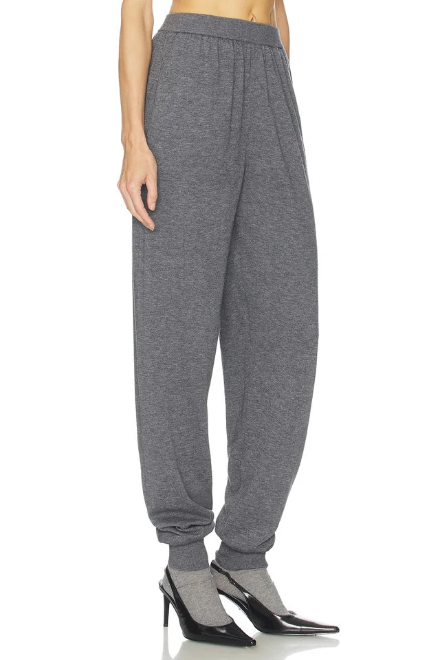 Helsa Kerstin Knit Jogger in Medium Heather Grey, photo 2 of 6 from REVOLVE (Canada)