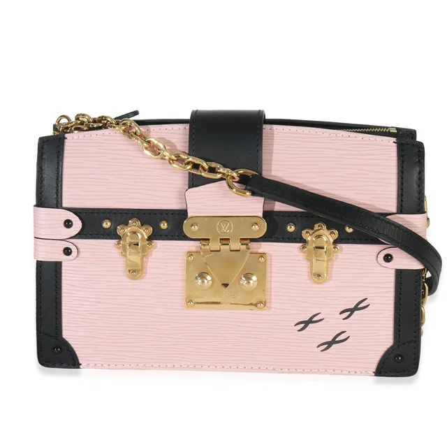 Louis Vuitton Rose Ballerine Epi Trunk Clutch Handbag Pink Leather in Pink Leather from HEWI