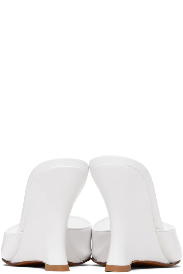 Maryam Nassir Zadeh White Lido Wedge Heeled Sandals, photo 2 of 5 from SSENSE