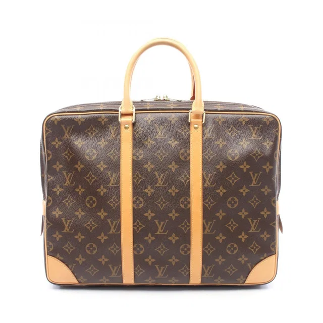 Louis Vuitton Briefcase Porte Documents Voyage Canvas Leather in Canvas from The Reluxe