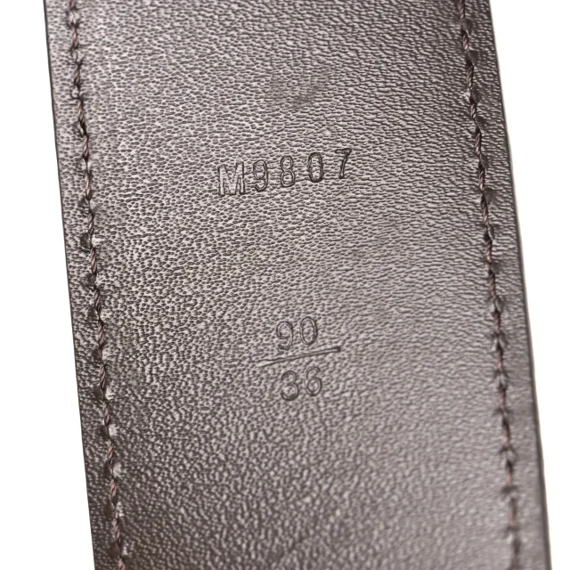 Damier Ebene 40mm LV Initiales Belt 90 36 in Brown Canvas from FASHIONPHILE, photo 6 of 6