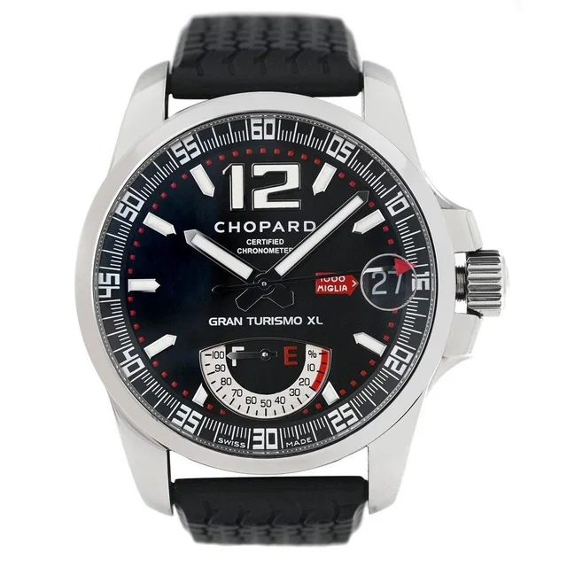 Chopard Mille Miglia Gran Turismo XL Automatic Black Dial Mens Watch 16/8457 in silver|black|gray from Jomashop.com