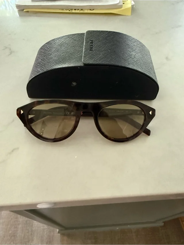 Prada Tortoiseshell Frame Sunglasses With Chamomile Yellow Lenses - Worn Once in yellow|brown|red from Poshmark