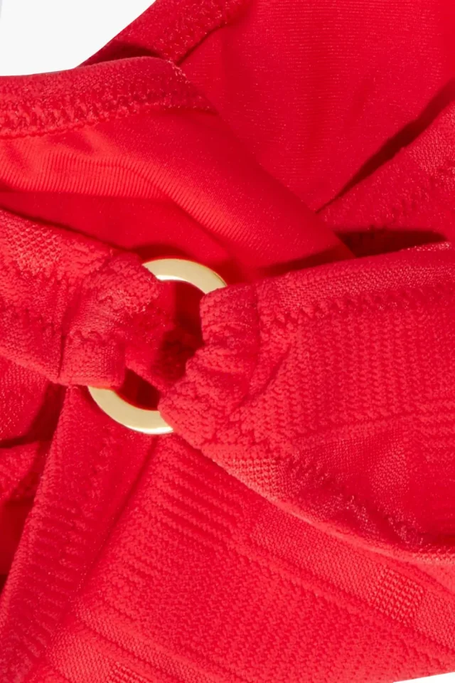 Melissa Odabash Montenegro Stretch-Jacquard Bikini Briefs in Red, photo 8 of 8 from THE OUTNET