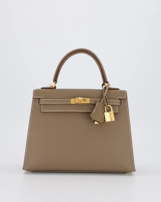 Hermès Kelly 25 Sellier in Taupe Epsom leather from Sellier, photo 23 of 23