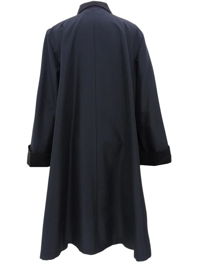 Saint Laurent Flare Sleeve A-line Coat #34 Black in Black from VINTAGE QOO TOKYO, photo 2 of 2