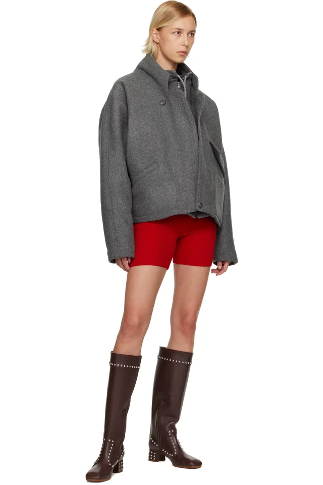 Maryam Nassir Zadeh Gray Augusta Jacket, photo 4 of 4 from SSENSE
