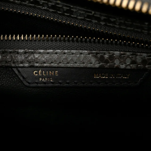 Celine Snakeskin Mini Luggage Multicolor in Multicolor Leather from FASHIONPHILE, photo 6 of 12