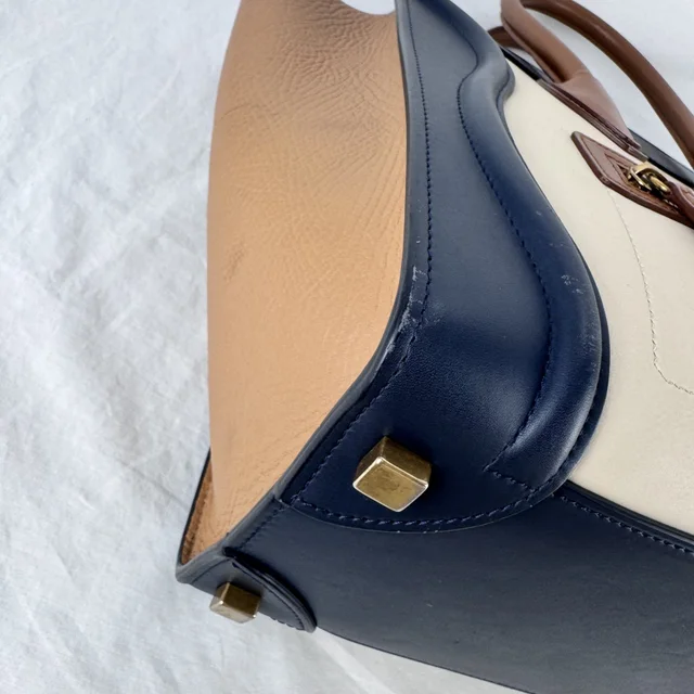 Celine Micro Luggage Tricolor Bag in calfskin from Reowned, photo 13 of 17