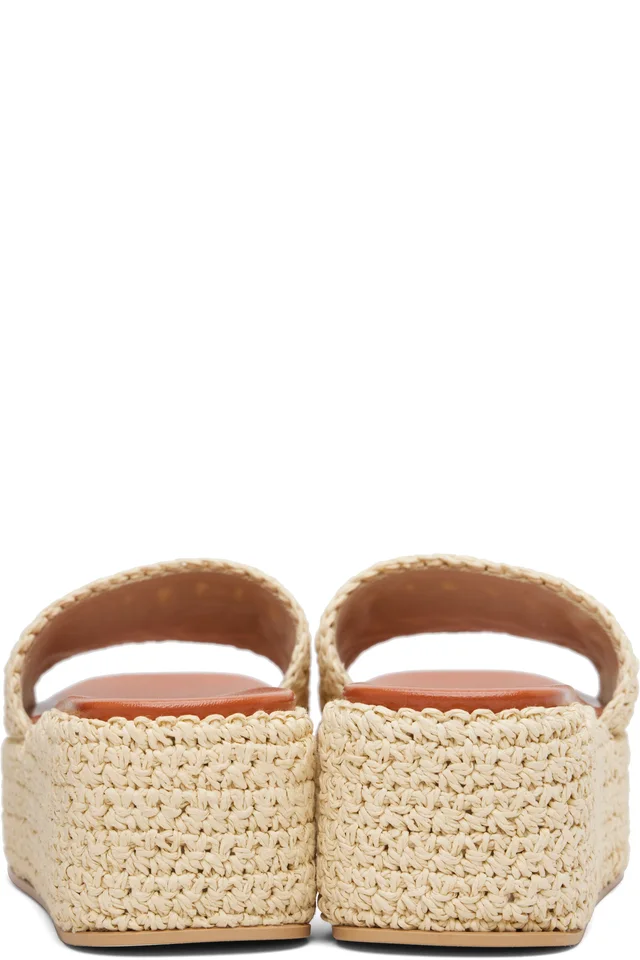 Versace Beige Heeled Sandals, photo 2 of 3 from SSENSE