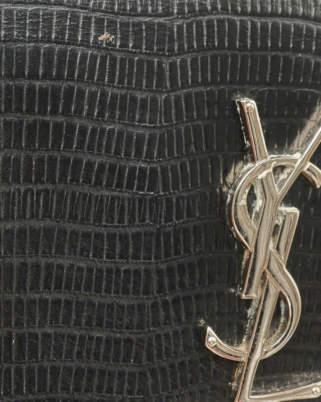Saint Laurent Croc Kate Tassel Clutch Bag in Crocodile from A Retro Tale, photo 6 of 8
