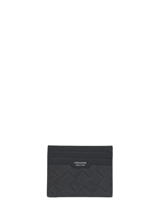 Ferragamo Card Case — Black Polyurethane Cases in Black from HEWI
