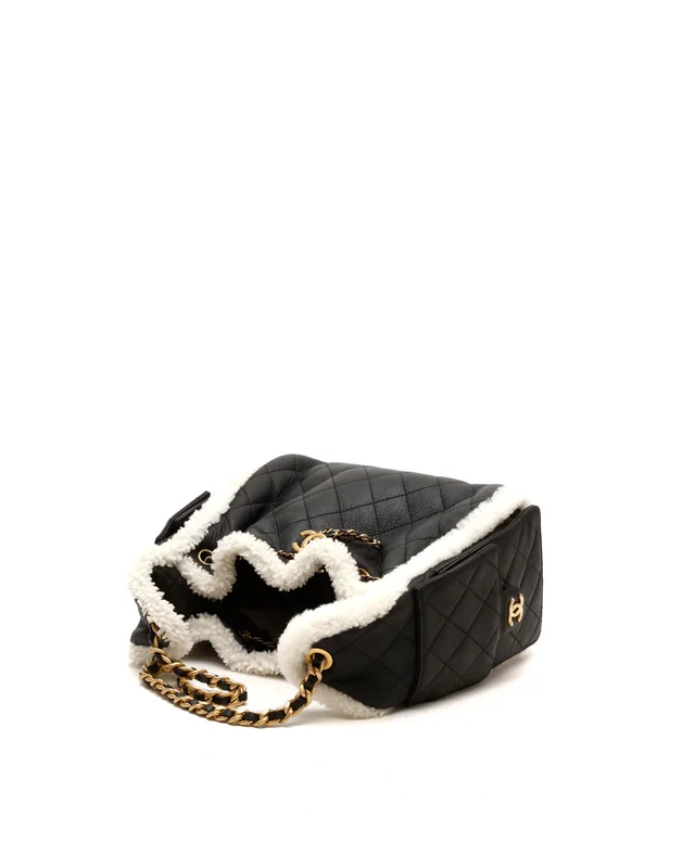 Chanel Small Shearling 25 Bag in Leather from A Retro Tale, photo 4 of 9