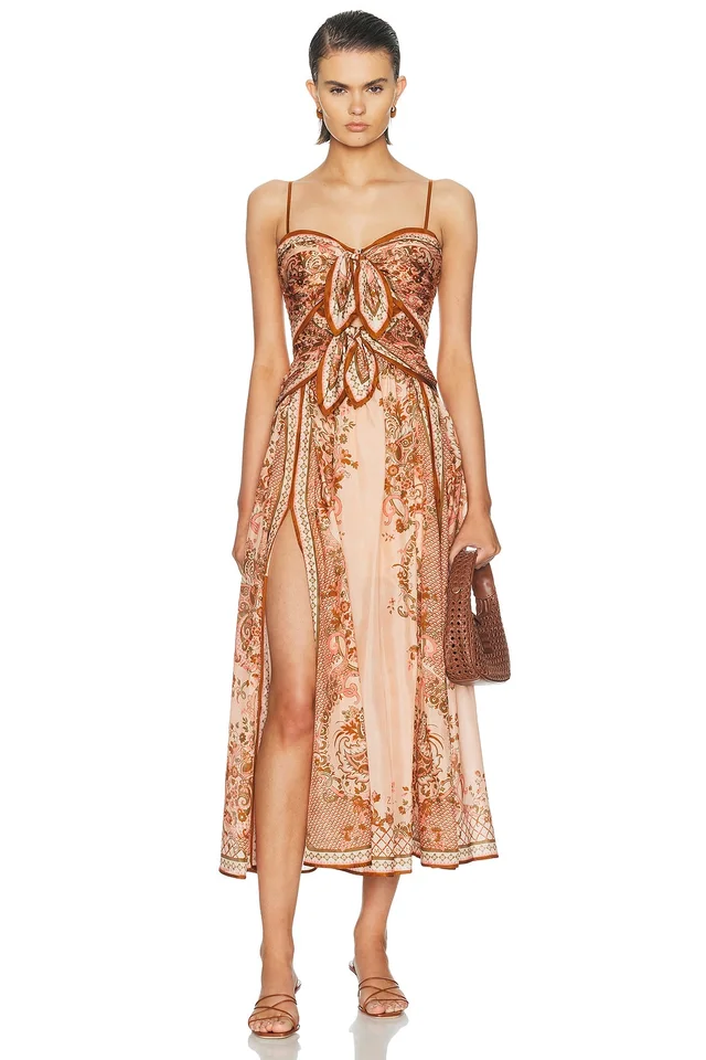 Zimmermann Aster Scarf Dress in Pink, photo 2 of 2 from FWRD