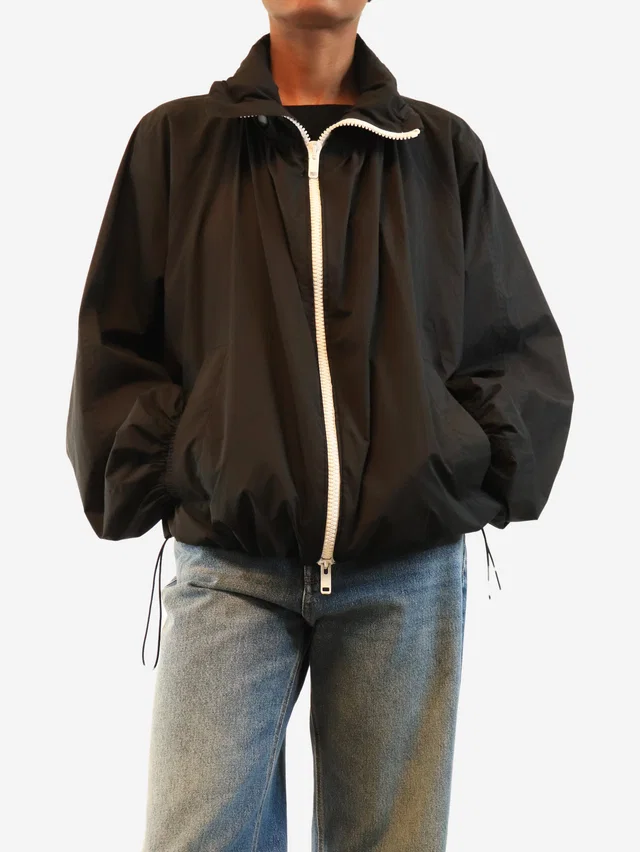 Givenchy Black and white oversized windbreaker - size UK 6 in Black from Sign of the Times