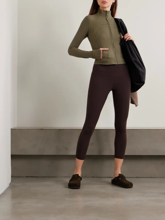 LULULEMON Define cropped Nulu™ jacket in Green, photo 2 of 2 from NET-A-PORTER (Canada)