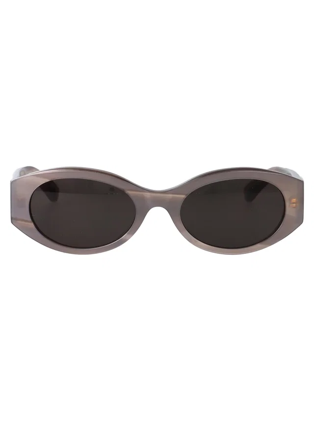 Balenciaga Bb0477sa Oval Dark Lens Sunglasses — Gray Acetate in Grey from HEWI
