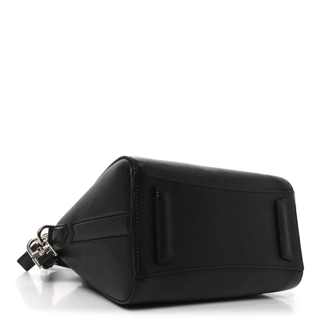 Givenchy Sugar Goatskin Mini Antigona Black in Black Goatskin from FASHIONPHILE, photo 4 of 10