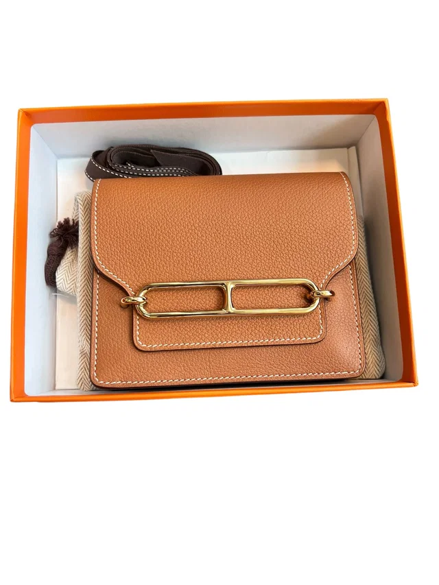 Hermès Roulis Slim Gold Evercolour PBHW #Z in Gold from Luxury Promise